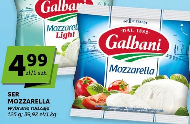 Ser mozzarella promocja w Groszek