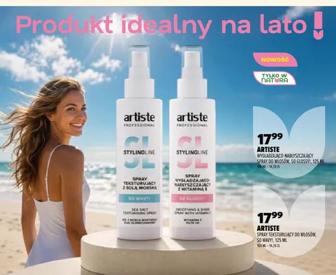 Spray wygładzająco-nabłyszczający do włosów Artiste So Glossy! promocja w Drogerie Natura