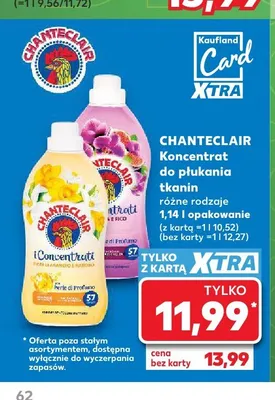 Koncentrat do płukania tkanin Chanteclair Peonia promocja w Kaufland