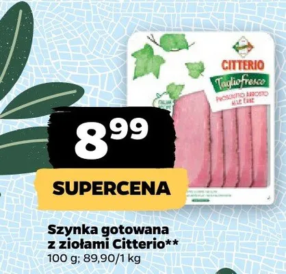 Szynka gotowana z ziołami Citterio promocja w Netto