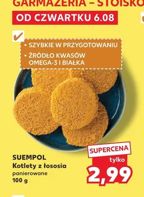 Kotlety z łososia panierowane Suempol promocja w Kaufland