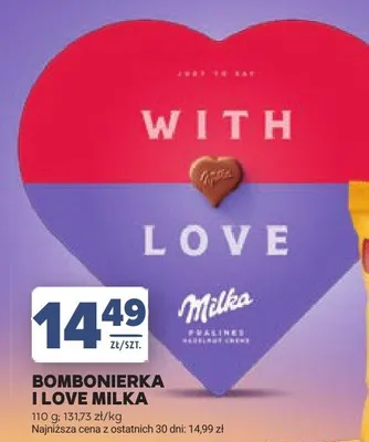 Bombonierka I Love Milka promocja w Stokrotka