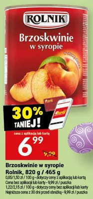 Brzoskwinie w syropie promocja w Twój Market