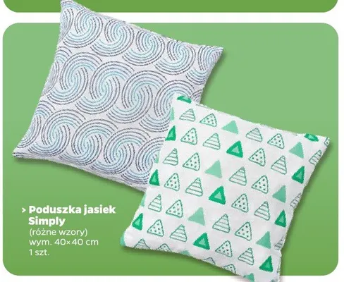 Poduszka jasiek simply 40 x 40 cm promocja w Netto