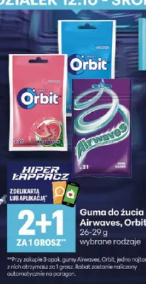 Guma do żucia Orbit promocja w Delikatesy Centrum