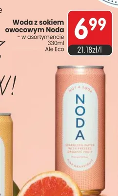 Woda z sokiem owocowym Noda promocja w Market Point