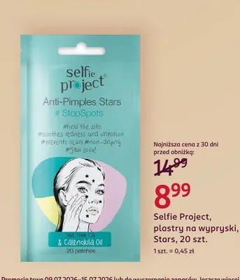 Plastry na wypryski Selfie Project Stars promocja w Rossmann