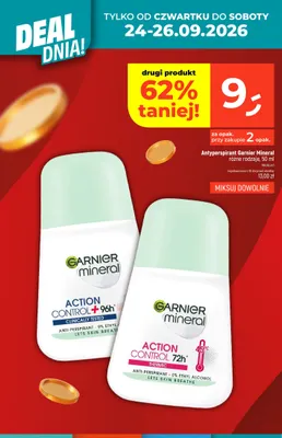 Antyperspirant Garnier Mineral Action Control+ 96h promocja w Dealz