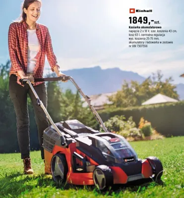 Kosiarka akumulatorowa promocja w OBI