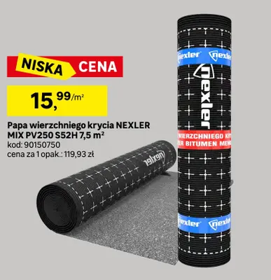 Papa wierzchniego krycia Nexler Mix PV250 S52H 7,5 m² promocja w Leroy Merlin
