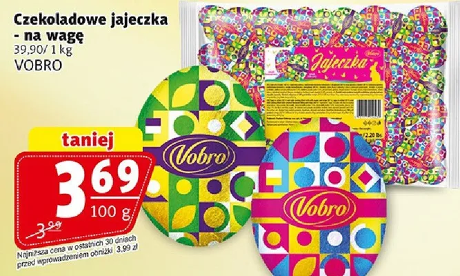 Czekoladowe jajeczka na wagę promocja w Prim Market