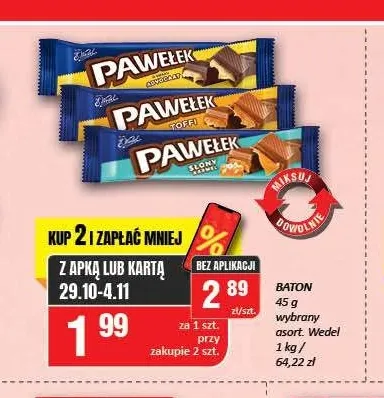 Baton Pawełek E.Wedel promocja w Chorten