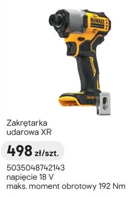 Zakrętarka udarowa XR promocja w Castorama