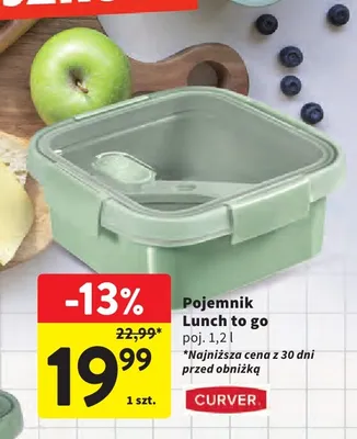 Pojemnik Lunch to go Curver 1,2 l promocja w Intermarche
