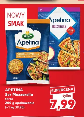 Ser Cheddar & Mozzarella tarta Apetina promocja w Kaufland
