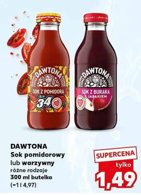 Sok pomidorowy lub warzywny różne rodzaje promocja w Kaufland