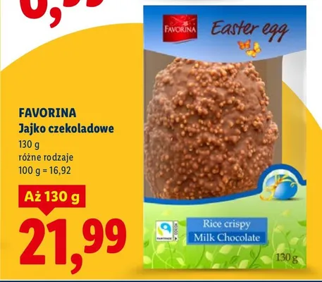 Jajko czekoladowe różne rodzaje promocja w Lidl