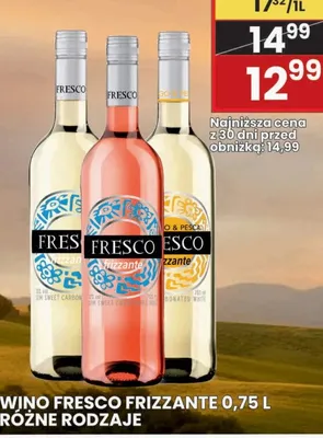 Wino Fresco Frizzante białe promocja w Wafelek