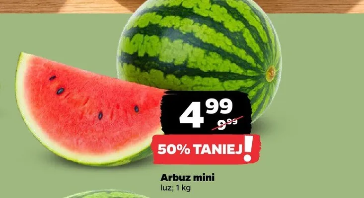 Arbuz mini promocja w Netto