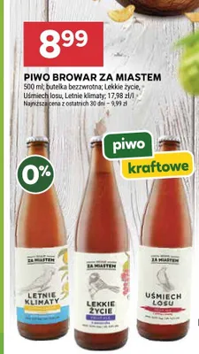 Piwo Browar Za Miastem Lekkie życie promocja w Stokrotka