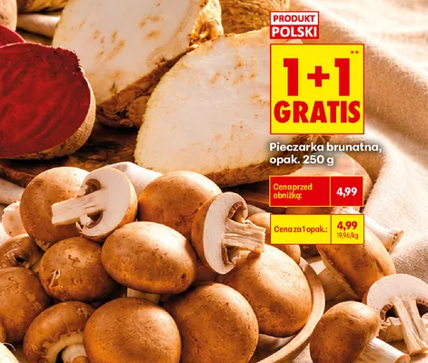 Pieczarki brunatne promocja w Biedronka