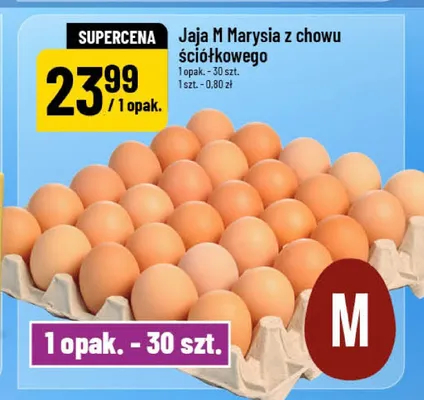 Jaja M Marysia z chowu ściółkowego promocja w POLOmarket