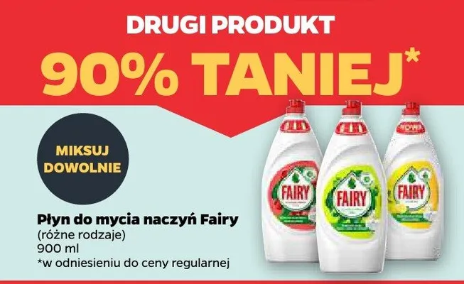 Płyn do mycia naczyń Fairy promocja w Netto