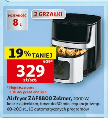 Airfryer Zelmer ZAF8800 promocja w Auchan