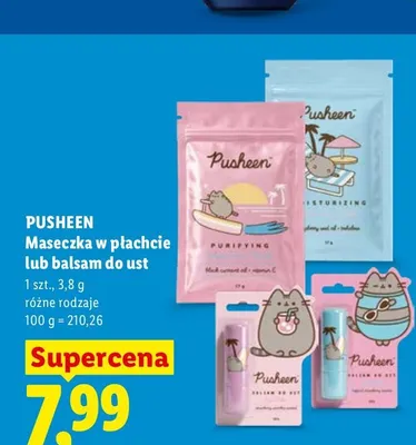 Maseczka w płachcie Pusheen Purifying promocja w Lidl