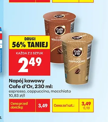 Napój kawowy Cafe d'Or macchiato promocja w Biedronka