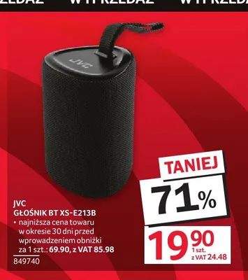 Głośnik JVC BT XS-E213B promocja w Selgros