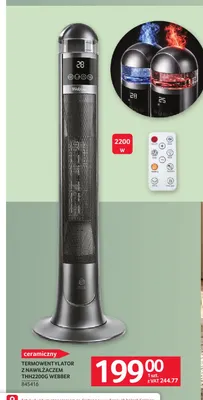 Termowentylator z nawilżaczem THH2200 g Webber promocja w Selgros
