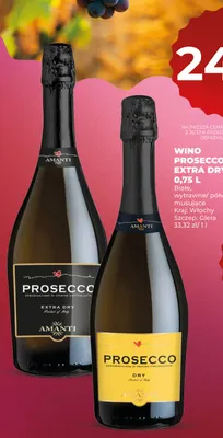 Wino musujące Prosecco Amanti extra dry promocja w Duży Ben