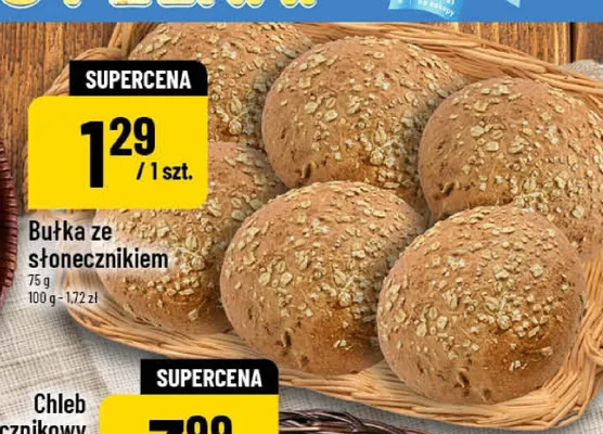 Bułka ze słonecznikiem promocja w POLOmarket