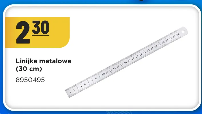 Linijka metalowa 30 cm promocja w MR. DIY