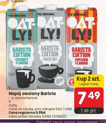 Napój owsiany Barista Oatly promocja w Market Point