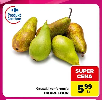 Gruszki konferencja Carrefour promocja w Carrefour Express