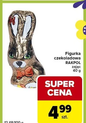 Figurka czekoladowa zając promocja w Carrefour Express