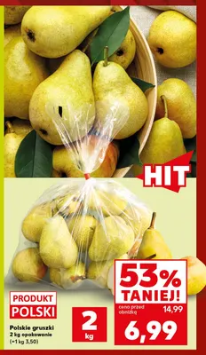 Gruszki polskie promocja w Kaufland