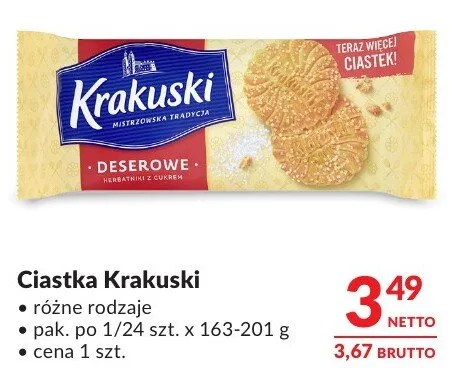 Ciastka Krakuski promocja w Makro