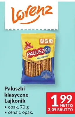 Paluszki klasyczne Lajkonik paluszki promocja w Makro