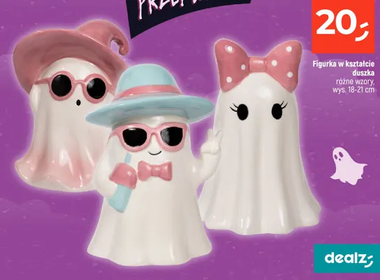 Figurka w kształcie duszka wys. 18-21 cm promocja w Dealz
