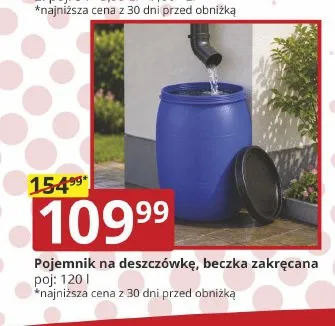 Pojemnik na deszczówkę beczka zakręcana promocja w Prymus AGD