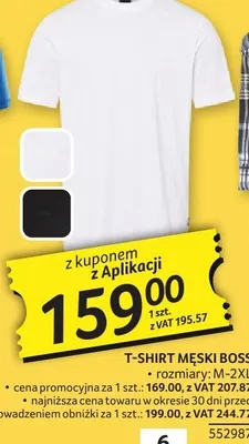 T-shirt męski Boss rozmiary M-2XL 552987 promocja w Selgros