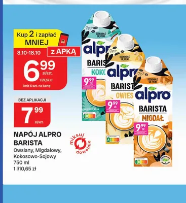 Napój Alpro Barista kokosowo-sojowy promocja w Chorten