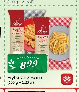 Frytki karbowane Mateo promocja w CEZAR Delikatesy