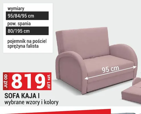 Sofa Kaja I promocja w Merkury Market