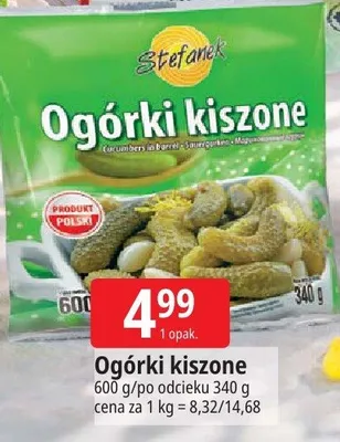 Ogórki kiszone promocja w Leclerc