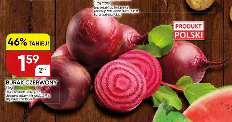 Burak czerwony polski promocja w Chata Polska