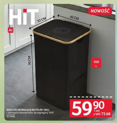 Kosz do segregacji butelek 100 l promocja w Selgros